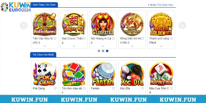 Sảnh Live Casino chất hơn nước cất tại Kuwin